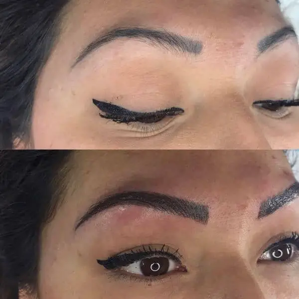 Microblading after picture with shading