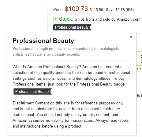 amazon professional beauty products